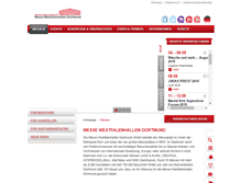 Tablet Screenshot of messe-dortmund.de